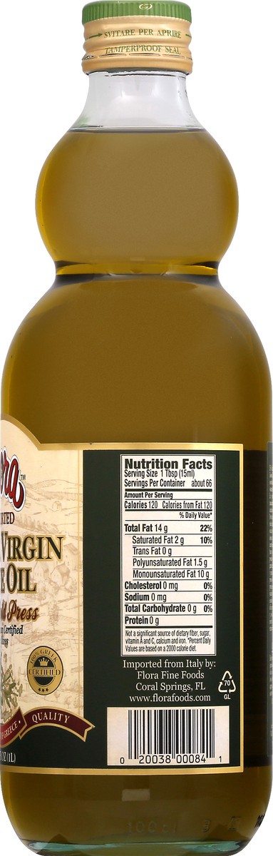 slide 8 of 9, Flora Fine Foods Italian Extra Virgin Olive Oil, 34 oz