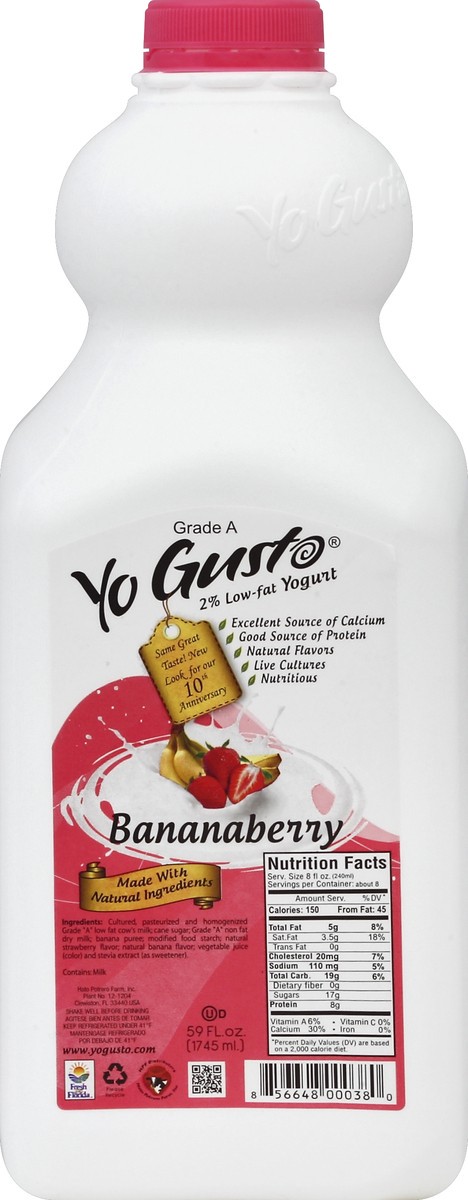 slide 4 of 4, YoGusto Yogurt 59 oz, 59 oz