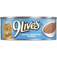 slide 1 of 1, 9Lives Daily Essentials Ocean Whitefish Dinner Moist Cat Food, 5.5 oz