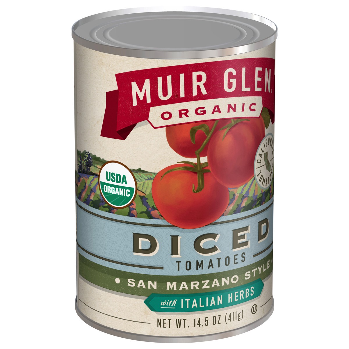 slide 5 of 11, Muir Glen Organic San Marzano Style Diced Tomatoes With Italian Herbs, 14.5 oz, 14.5 oz