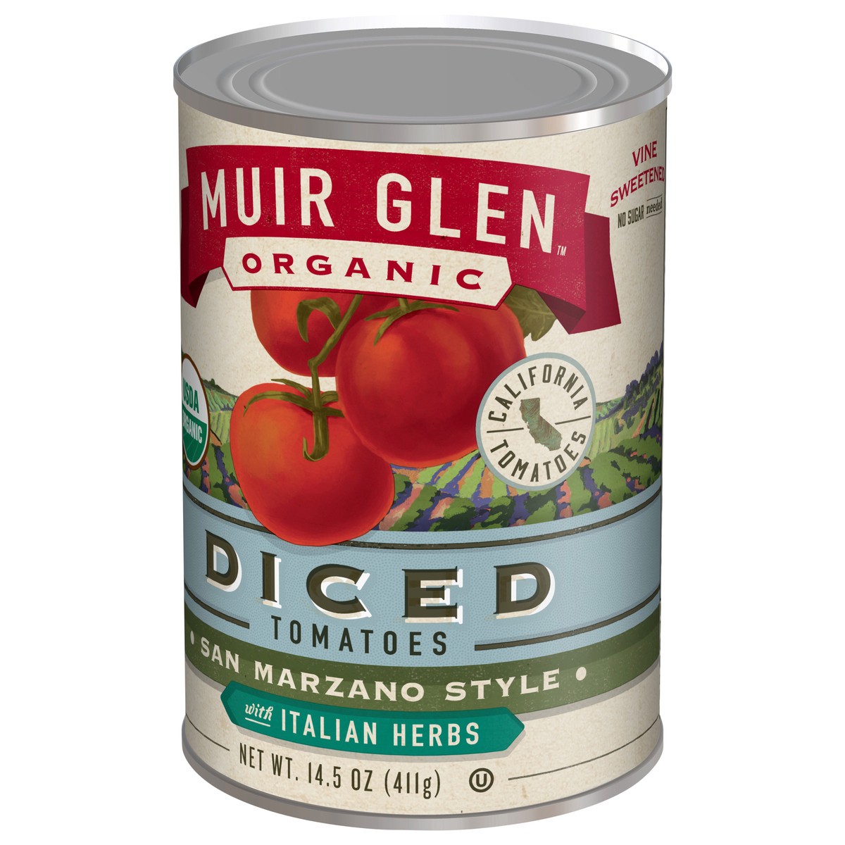 slide 9 of 11, Muir Glen Organic San Marzano Style Diced Tomatoes With Italian Herbs, 14.5 oz, 14.5 oz