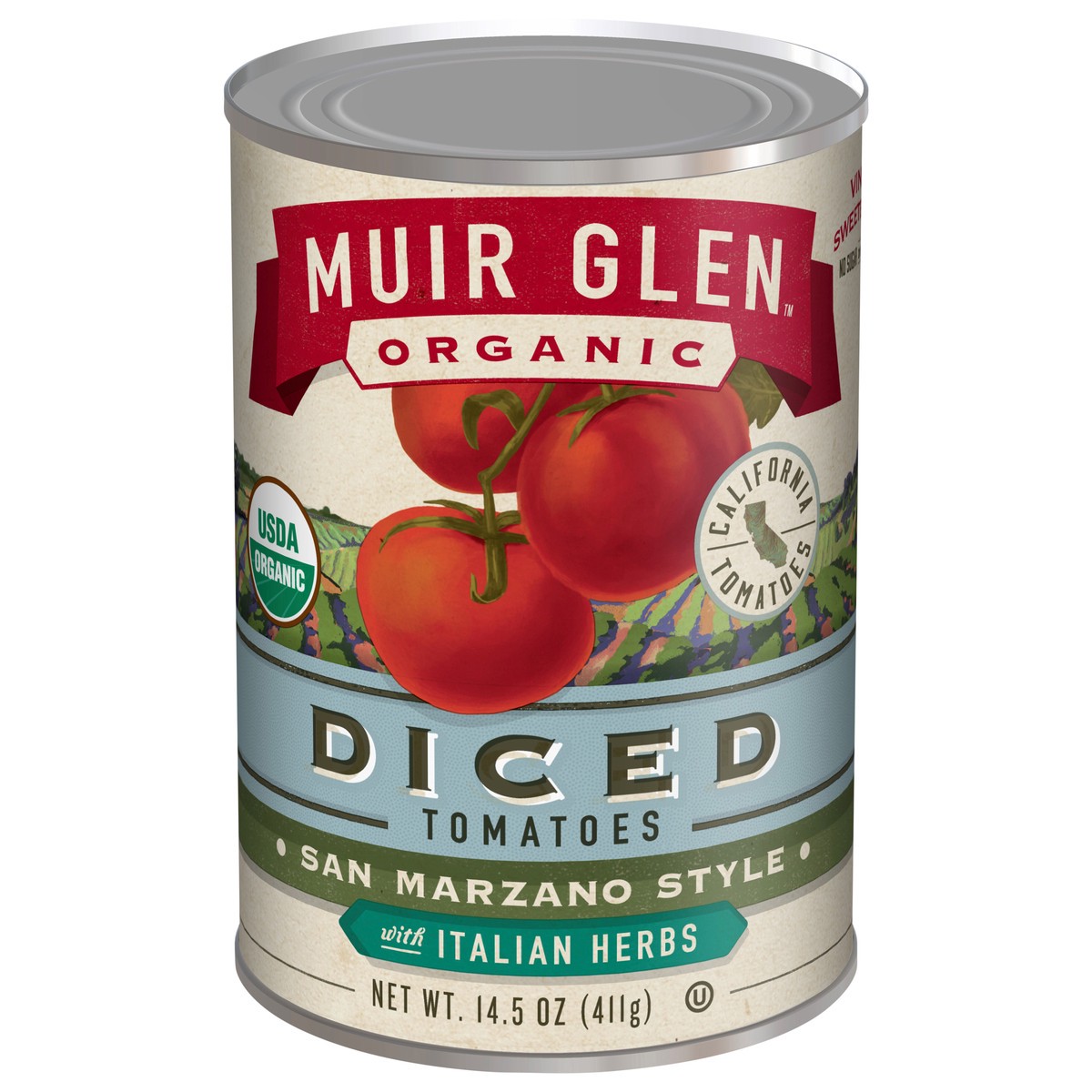 slide 7 of 11, Muir Glen Organic San Marzano Style Diced Tomatoes With Italian Herbs, 14.5 oz, 14.5 oz