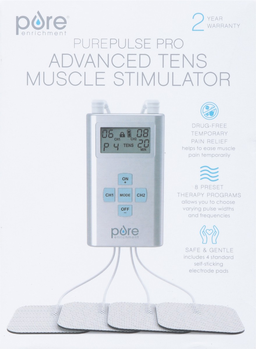 slide 7 of 9, Pure Enrichment Advanced Tens Muscle Stimulator 1 ea, 1 ct