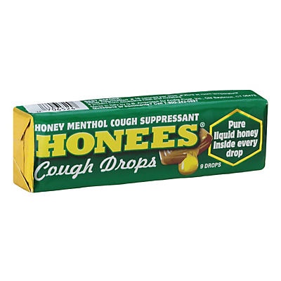 slide 1 of 1, Honees Extra Strength Cough Drops, 1 ct