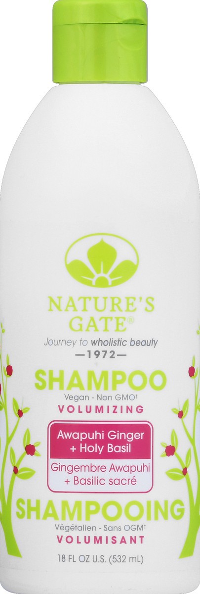 slide 2 of 2, Nature's Gate Awapuhi Ginger + Holy Basil Volumizing Shampoo, 18 fl oz