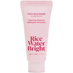 The Face Shop Rice Water Bright Foaming Facial Cleanser - Travel Size