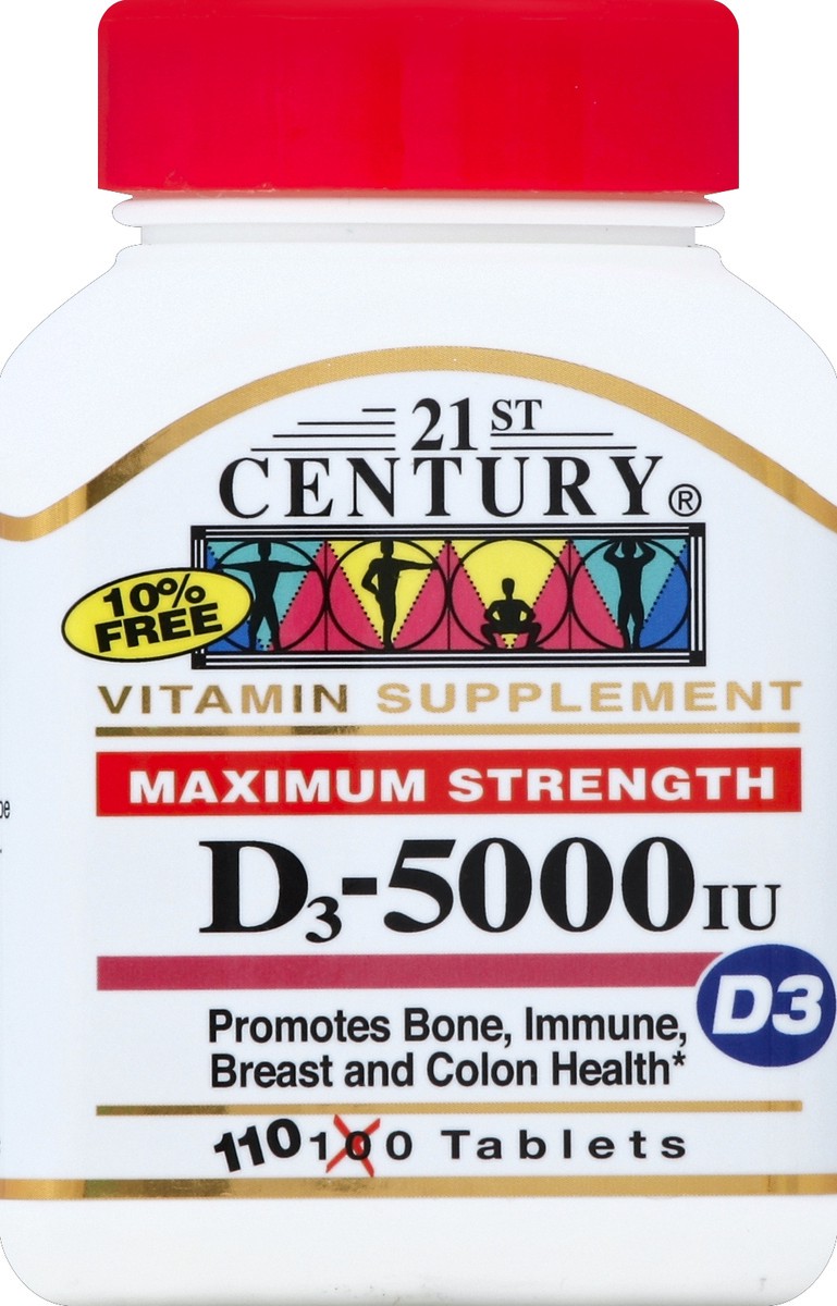 slide 2 of 7, 21st Century Vitamin D3 110 ea, 110 ct