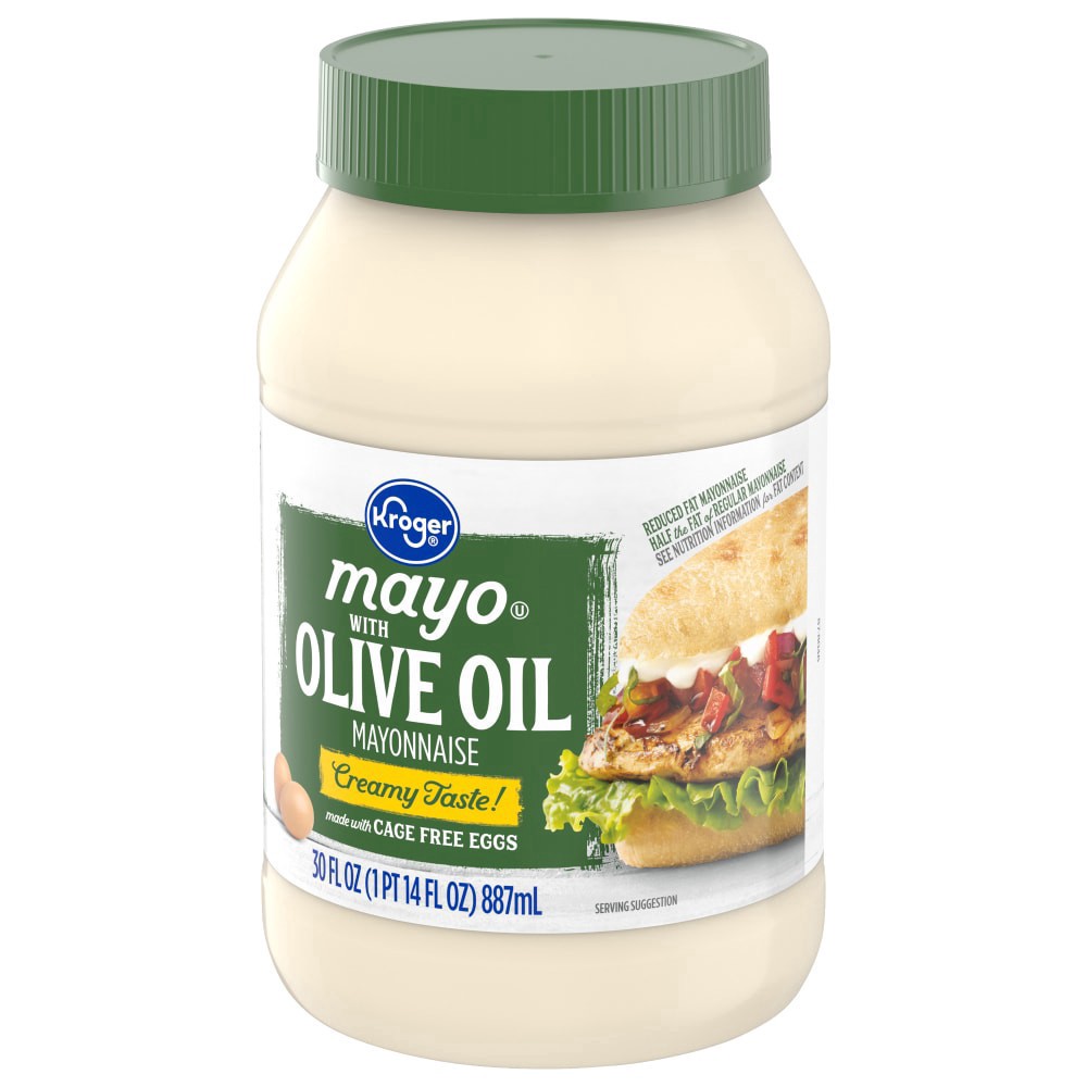 slide 2 of 6, Kroger Mayo with Olive Oil Dressing, 30 fl oz