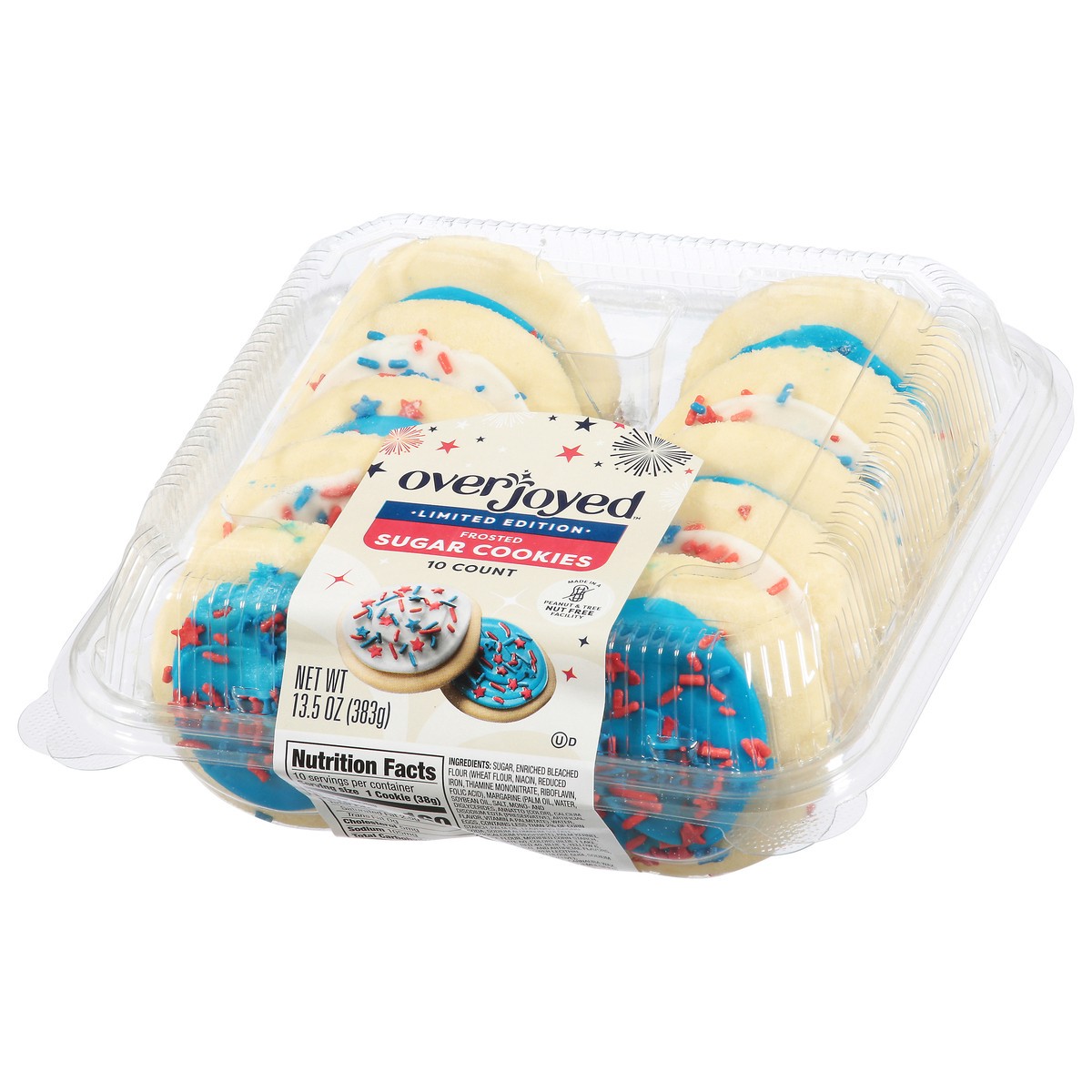slide 4 of 4, Overjoyed Frosted Patriotic Sugar Cookies - 13.5 OZ, 13.5 oz