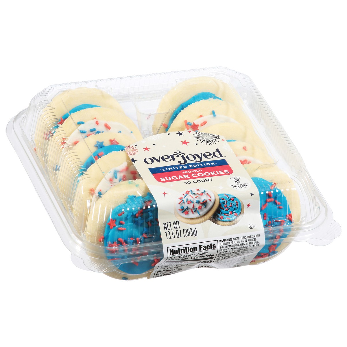 slide 2 of 4, Overjoyed Frosted Patriotic Sugar Cookies - 13.5 OZ, 13.5 oz