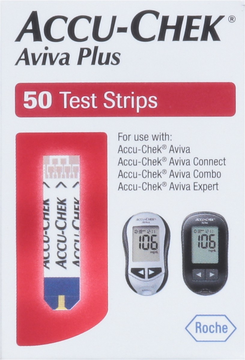 slide 5 of 9, Accu-Chek Aviva Plus Test Strips, 50 ct