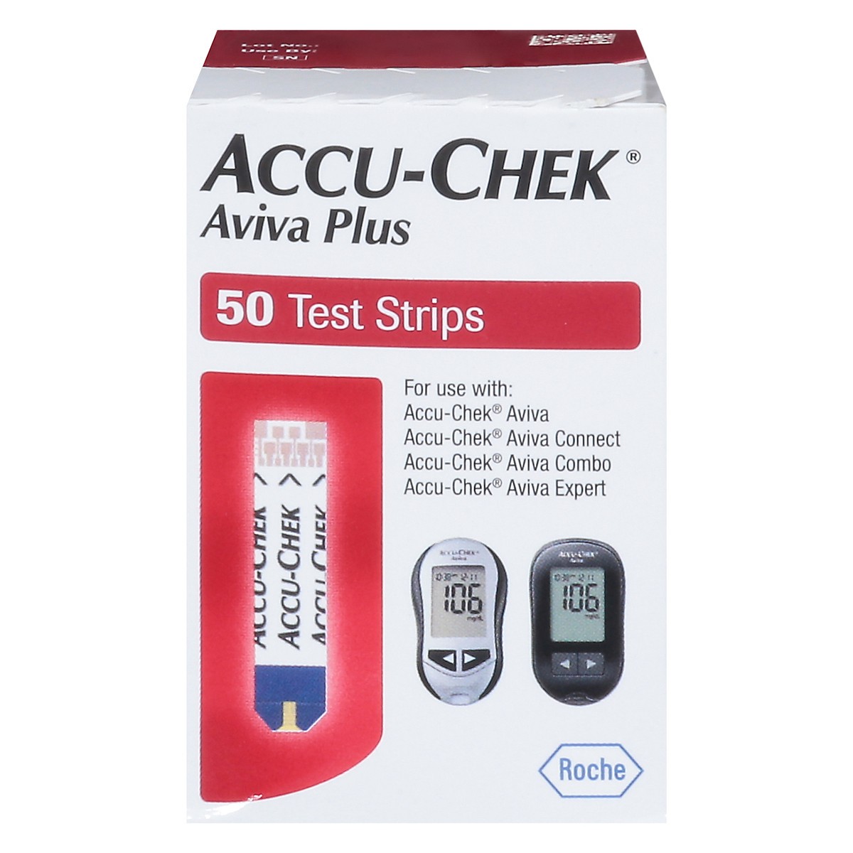 slide 1 of 9, Accu-Chek Aviva Plus Test Strips, 50 ct
