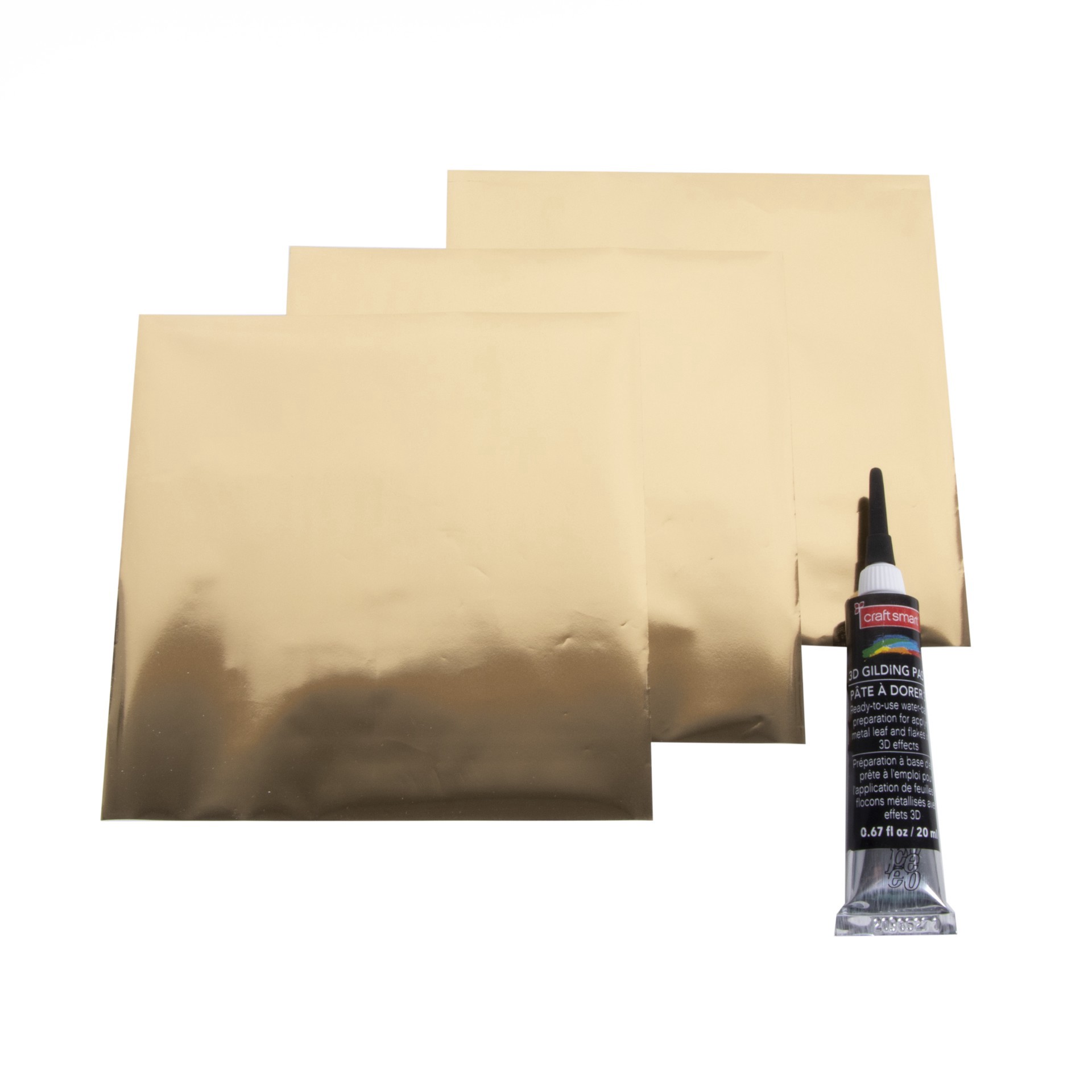 slide 2 of 7, Gold Gilding Kit By Craft Smart, 0.67 fl oz