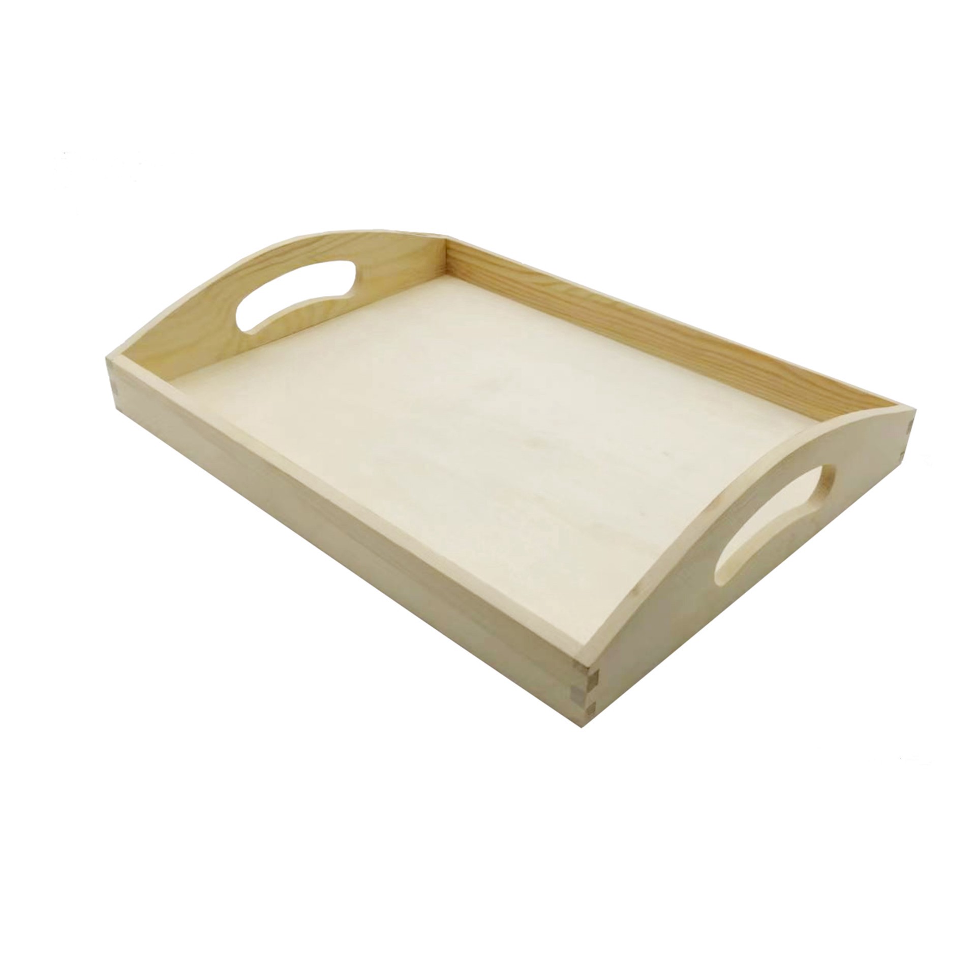 slide 3 of 4, 13" Wooden Tray By Make Market, 13.38 in x 10.24 in x 2.56 in