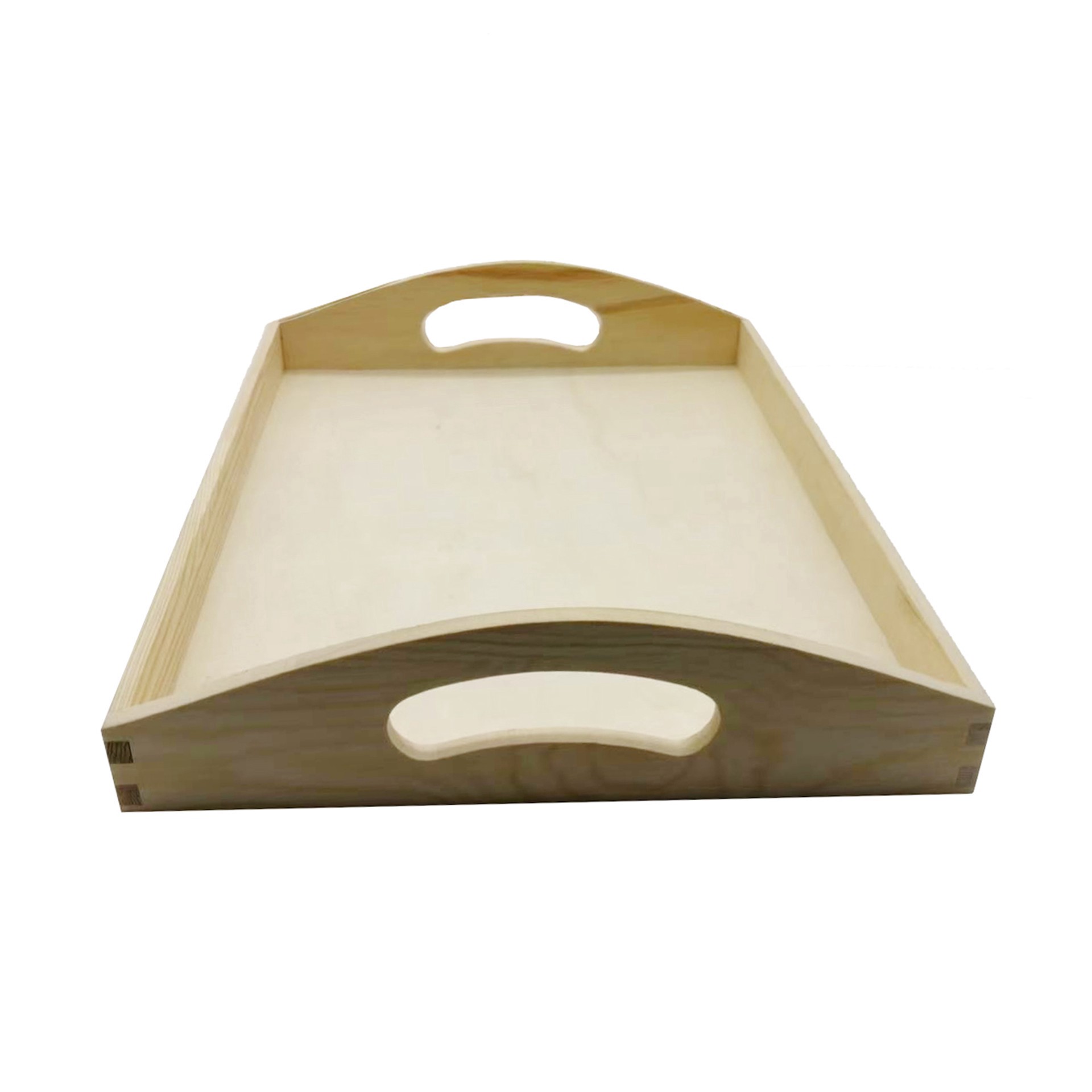 slide 4 of 4, 13" Wooden Tray By Make Market, 13.38 in x 10.24 in x 2.56 in