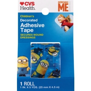 slide 1 of 1, CVS Health Children's Decorated Adhesive Tape, Minions, 1 ct