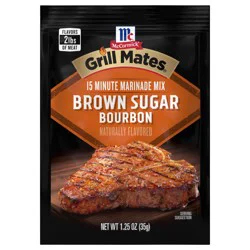 McCormick Grill Mates Marinade Mix - Brown Sugar Bourbon - 1.25 oz