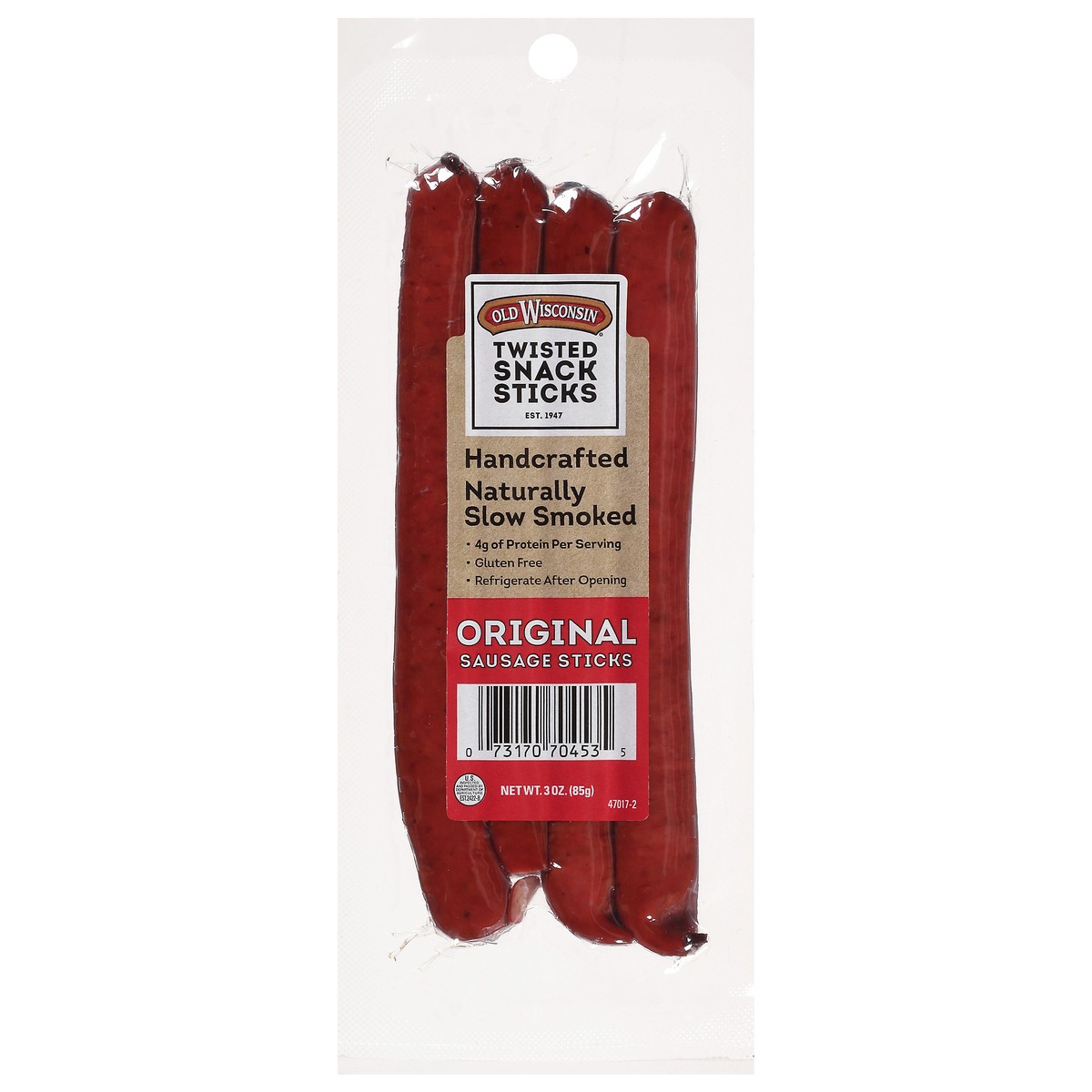 slide 1 of 7, Old Wisconsin Original Sausage Sticks 3 oz, 3 oz