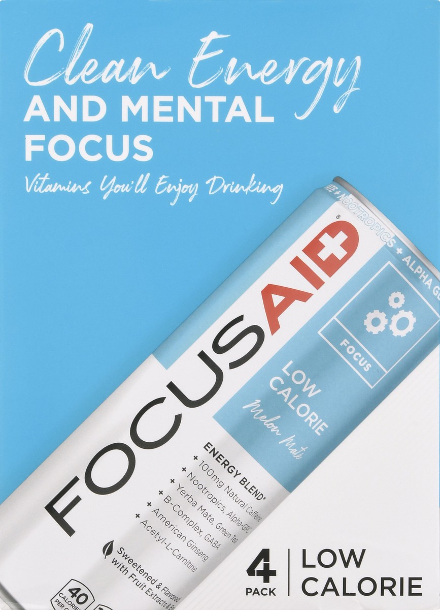 slide 5 of 9, FOCUSAID Focus 4 Pack Melon Mate Energy Blend 4 ea, 4 ct