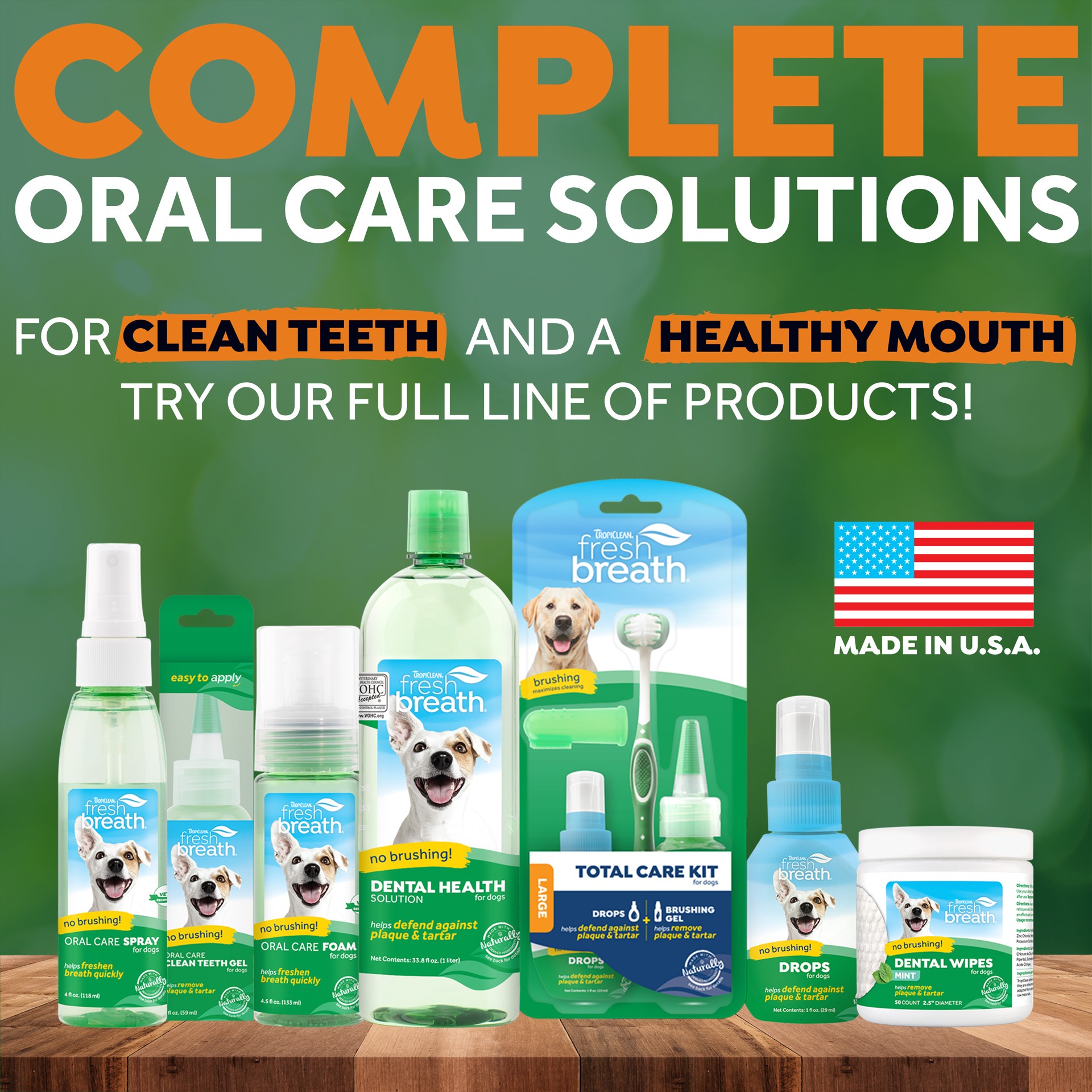 slide 4 of 10, TropiClean Sunsetting - TropiClean Fresh Breath Tartar Control + Fresh Breath Kit for Large Dogs (2 oz Gel & Water Additive Concentrate), 1 ct