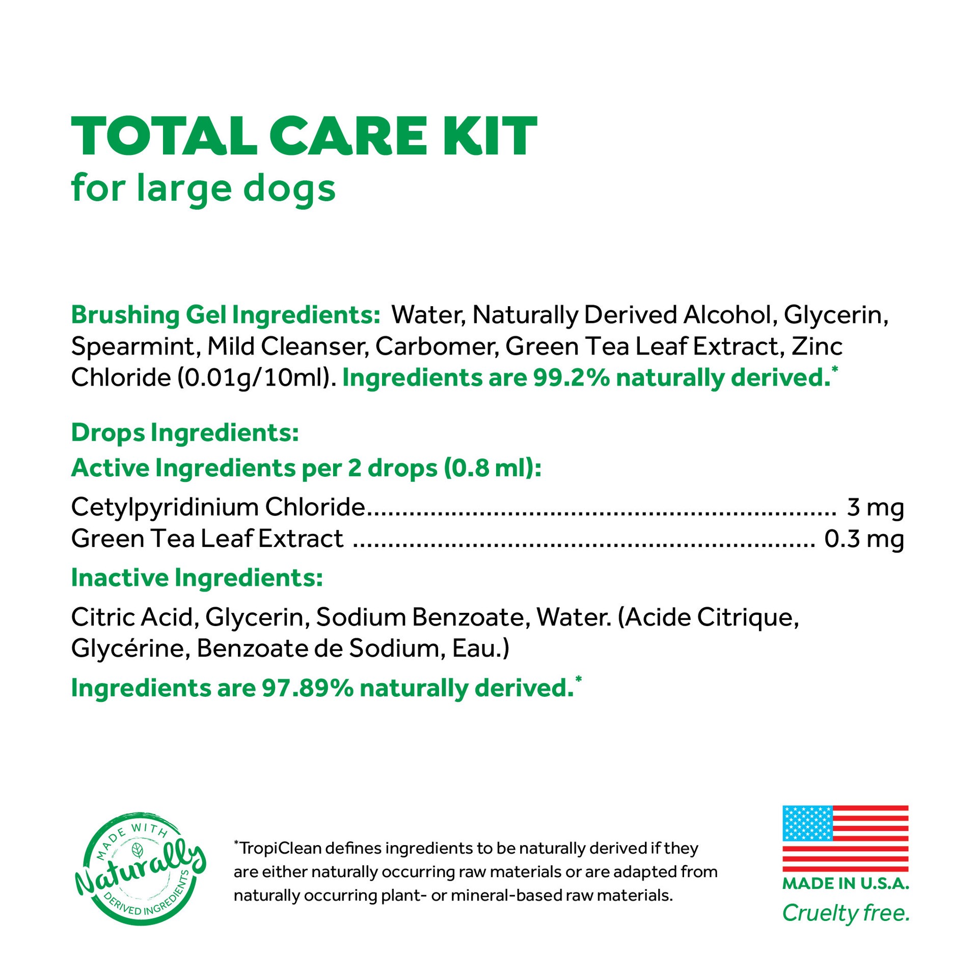slide 3 of 10, TropiClean Sunsetting - TropiClean Fresh Breath Tartar Control + Fresh Breath Kit for Large Dogs (2 oz Gel & Water Additive Concentrate), 1 ct