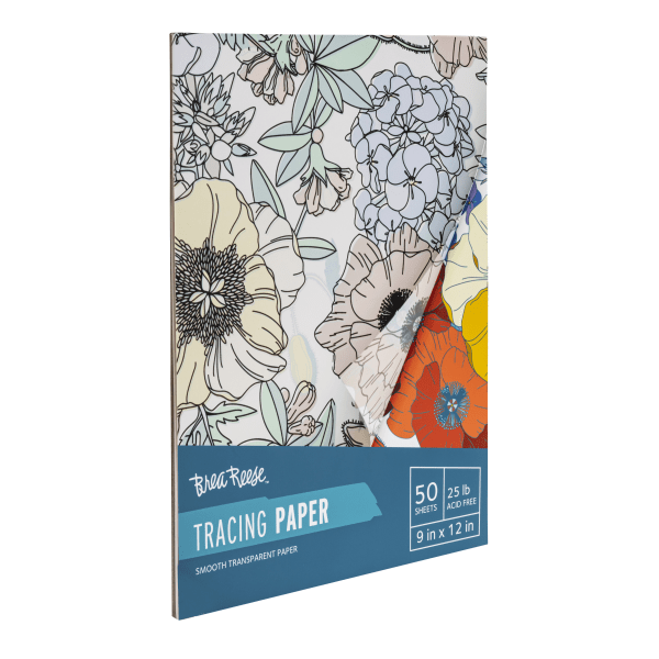 slide 4 of 6, Brea Reese Tracing Paper Pad, 9"" X 12"", 50 Sheets, White, 50 ct