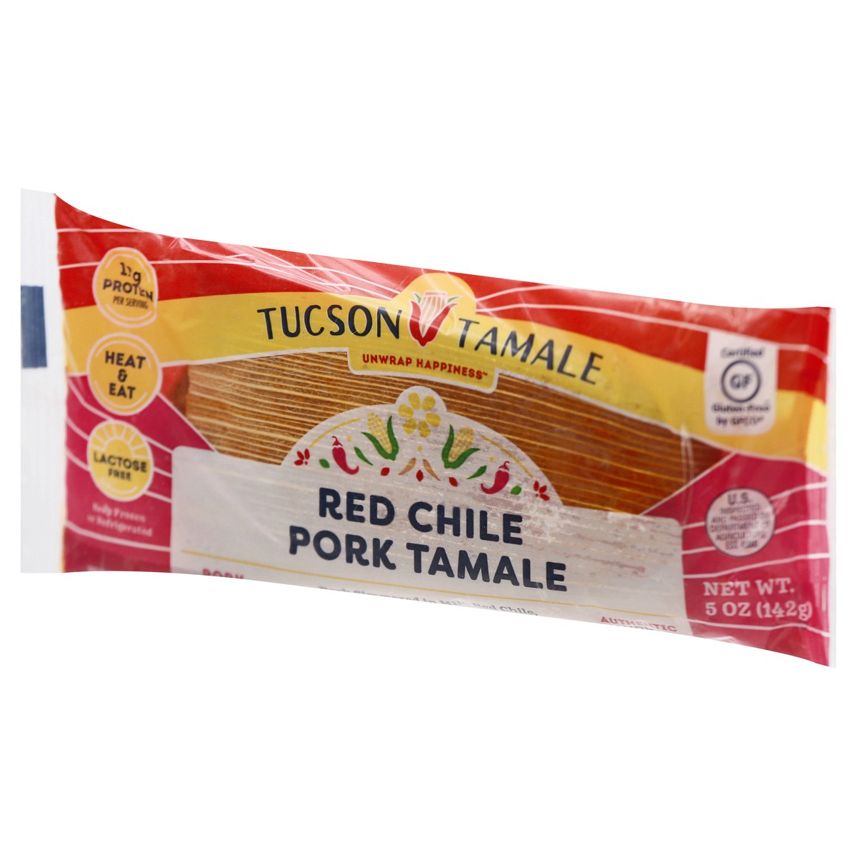 slide 3 of 9, Tucson Tamale Pork Red Chile Tamale 5 oz, 5 oz