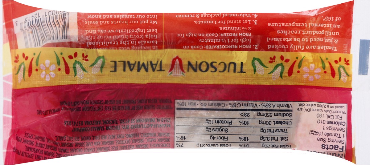 slide 5 of 9, Tucson Tamale Pork Red Chile Tamale 5 oz, 5 oz