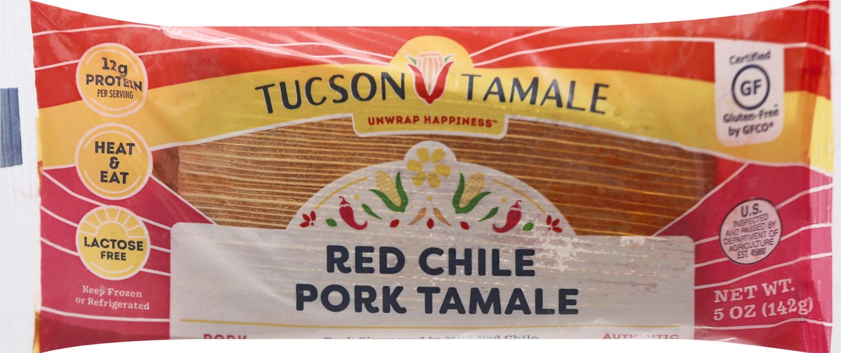 slide 6 of 9, Tucson Tamale Pork Red Chile Tamale 5 oz, 5 oz