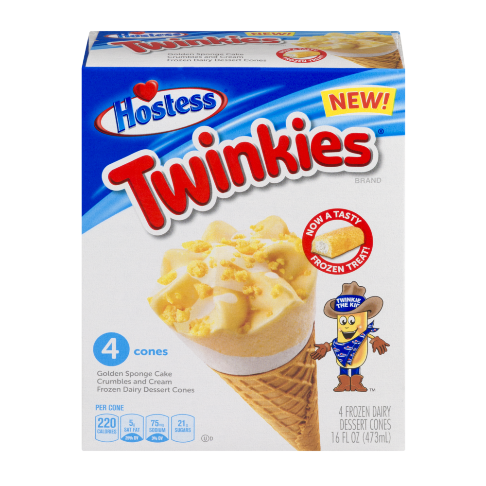 slide 1 of 4, Hostess Twinkies Cones, 4 ct