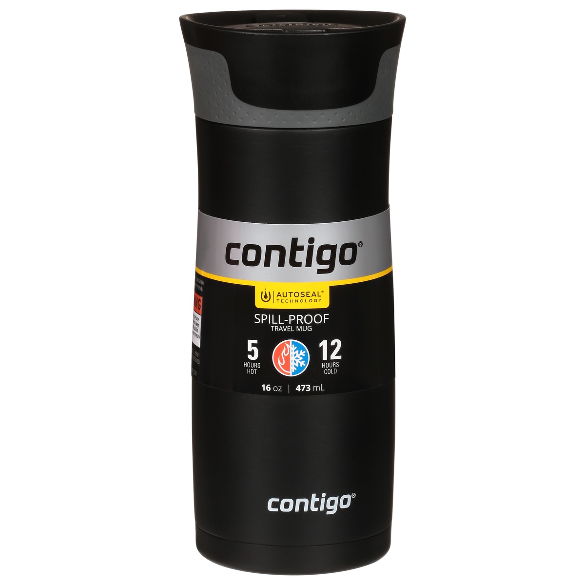 slide 1 of 1, Contigo 16 Ounce West Loop 2.0 Matte Black Spill-Proof Travel Mug 1 ea, 1 ea