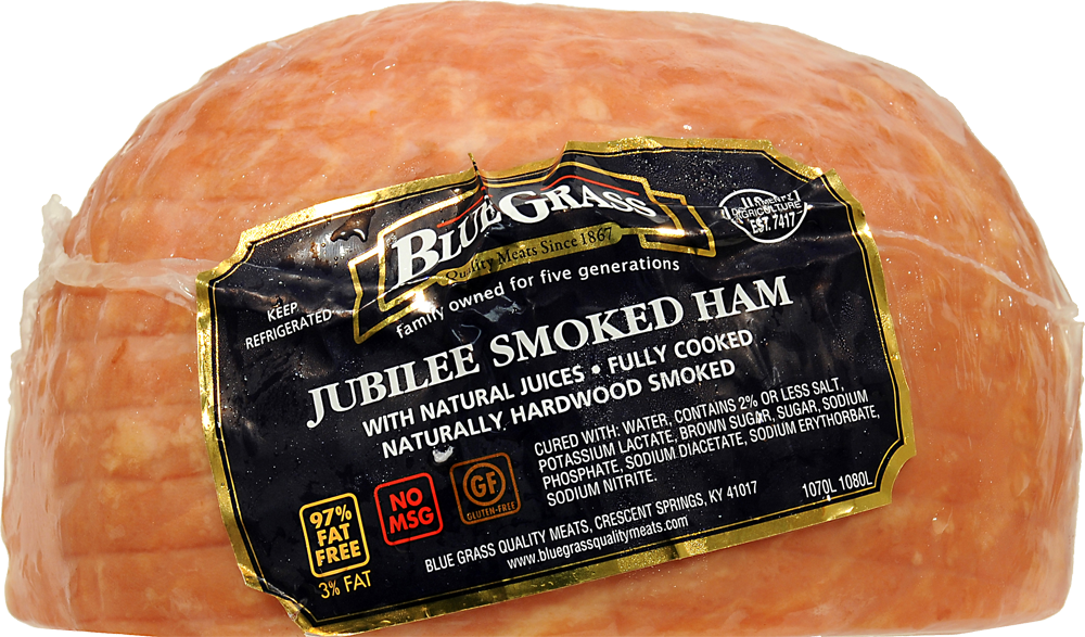 slide 4 of 4, Blue Grass Jubilee Smoked Half Ham, per lb