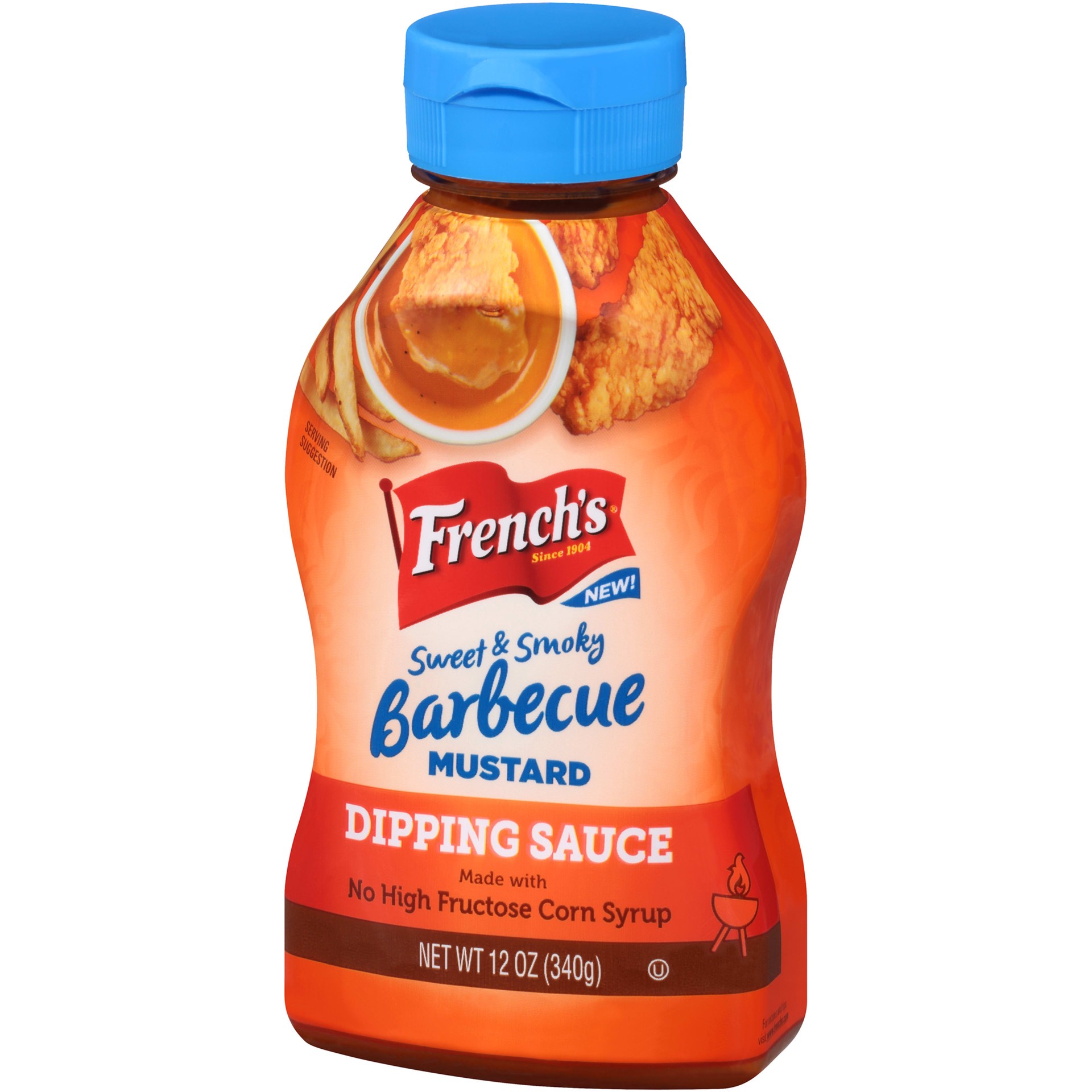 slide 4 of 5, French's Sweet & Smoky Barbecue Mustard Dipping Sauce, 12 fl oz