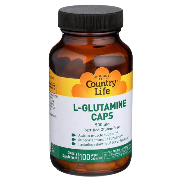 slide 1 of 1, Country Life L-Glutamine W/ B6, 1 ct