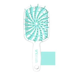 Unbrush Plus Detangling Hair Brush - White & Mint Swirl Teal
