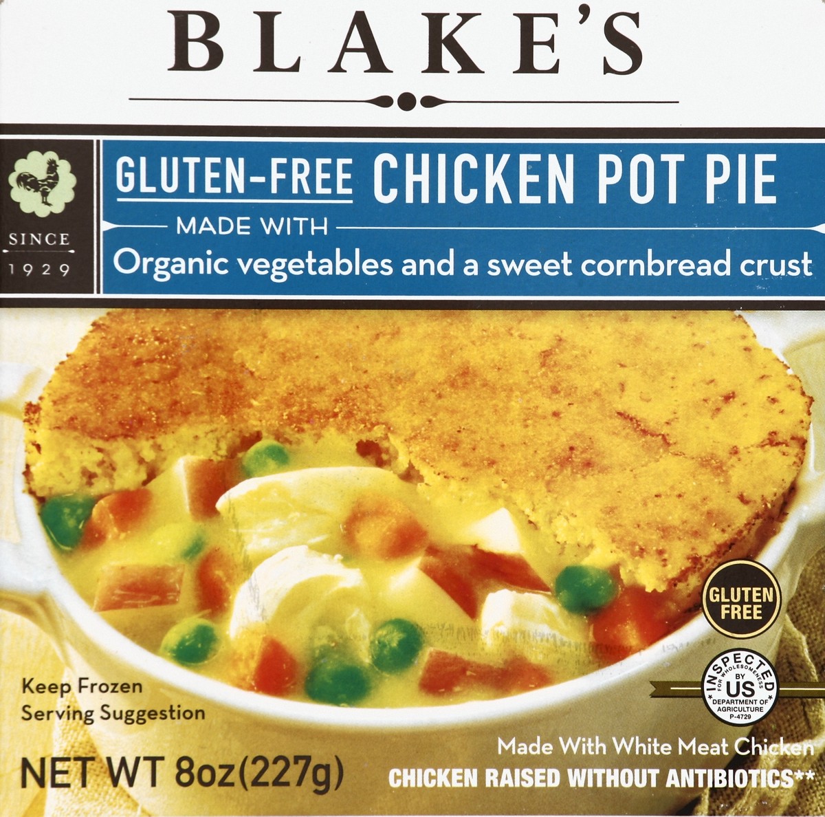 slide 3 of 4, Blake's Gluten-Free Chicken Pot Pie 8 oz, 8 oz