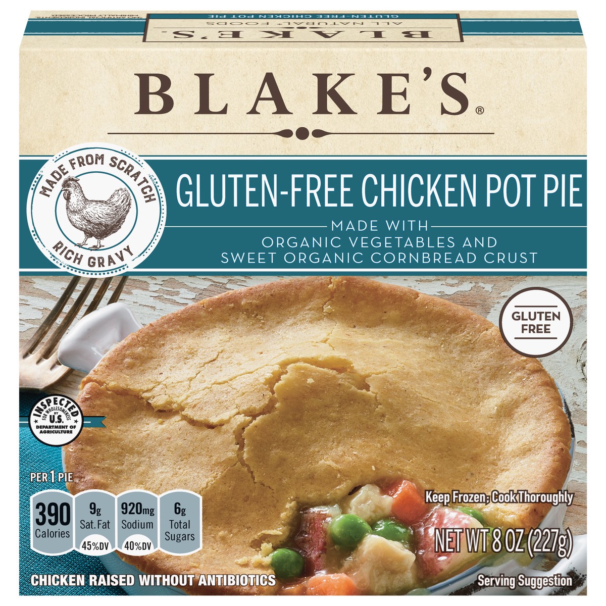 slide 1 of 4, Blake's Gluten-Free Chicken Pot Pie 8 oz, 8 oz