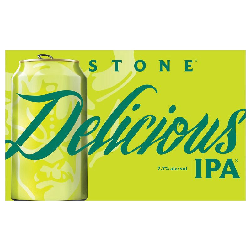 slide 1 of 5, Stone Delicious IPA Beer 6 - 12 fl oz Cans, 6 ct