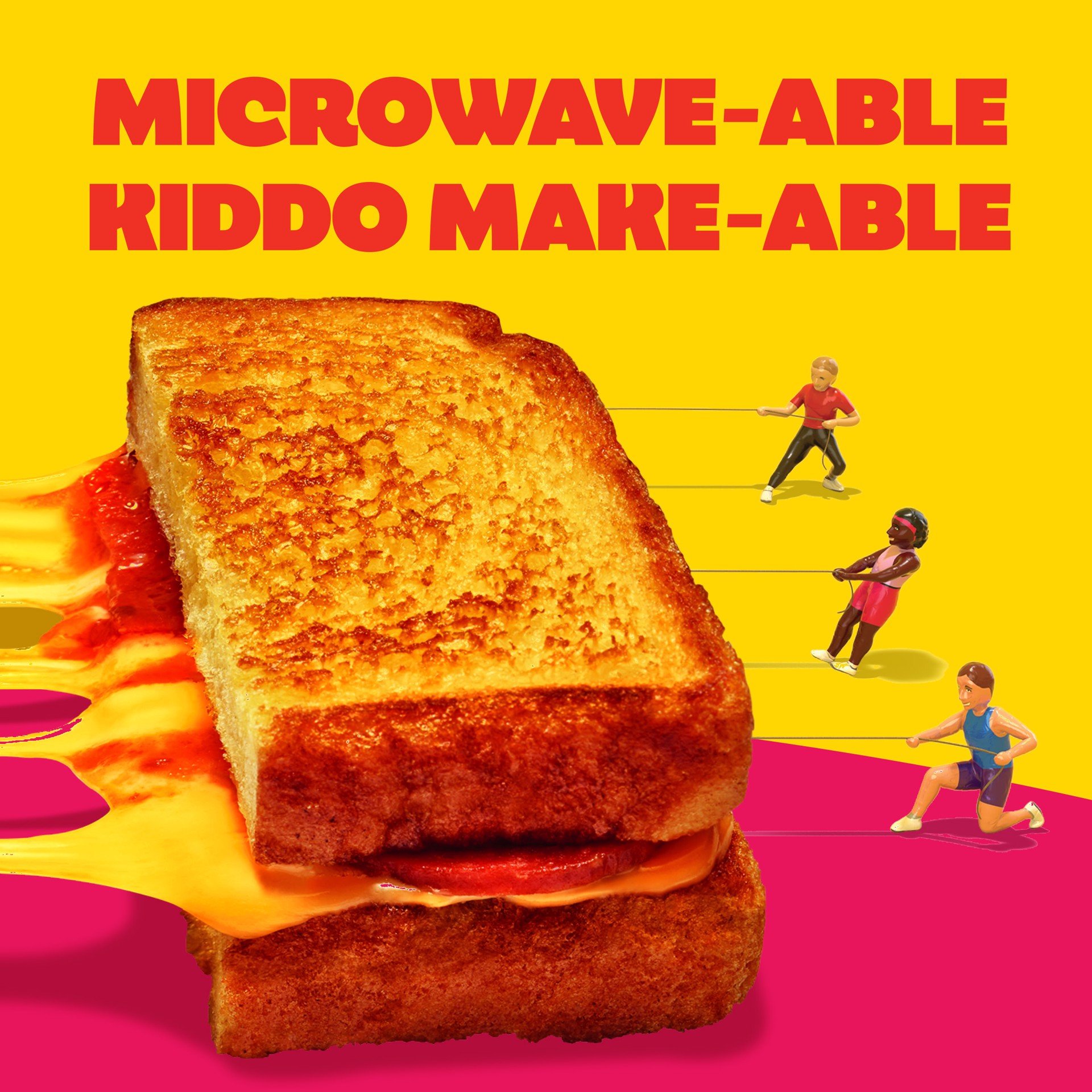 slide 3 of 5, Lunchables Crispy Grilled Cheesies, Pepperoni Pizza Sandwiches, 2 Pack, 6.2 oz Box, 6.2 oz