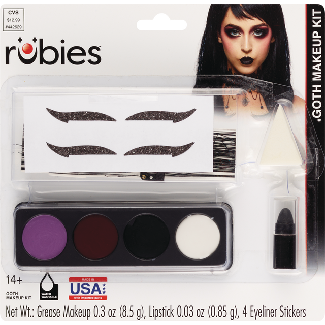slide 1 of 1, Rubies Costume Rubies Goth Makeup Kit, 1 ct