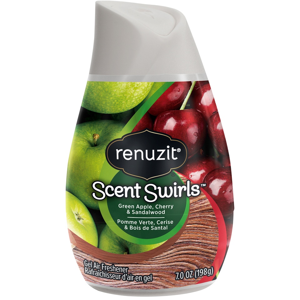 slide 1 of 1, Renuzit Scent Swirls Green Apple Cherry & Sandalwood, 7 oz