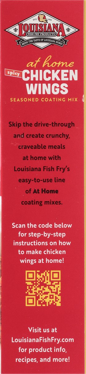 slide 5 of 13, Louisiana Fish Fry Products Spicy Fried Chicken Wings Seasoned Coating Mix 4 oz, 4 oz