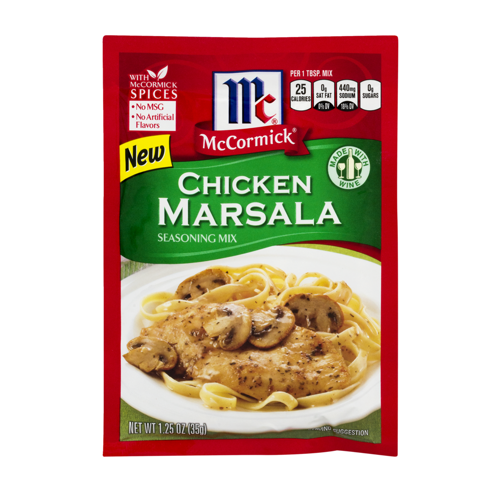 slide 1 of 2, McCormick Recipe Chicken Marsala, 1 ct