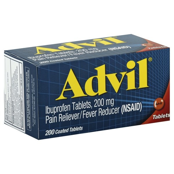 slide 1 of 1, Advil Pain Reliever/Fever Reducer Tablets, 200 ct