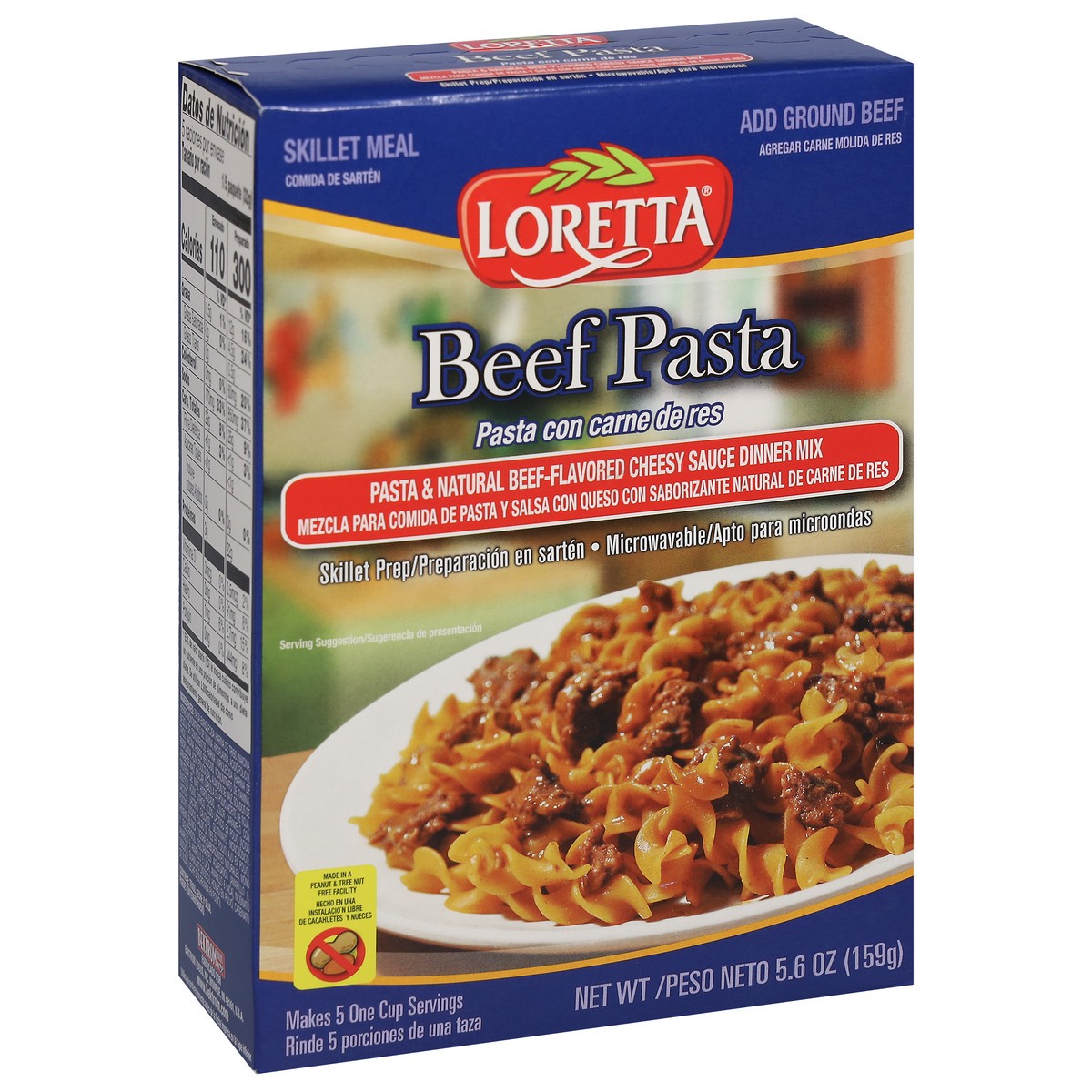 slide 5 of 9, Loretta Beef Pasta Skillet Meal 5.6 oz, 5.6 oz