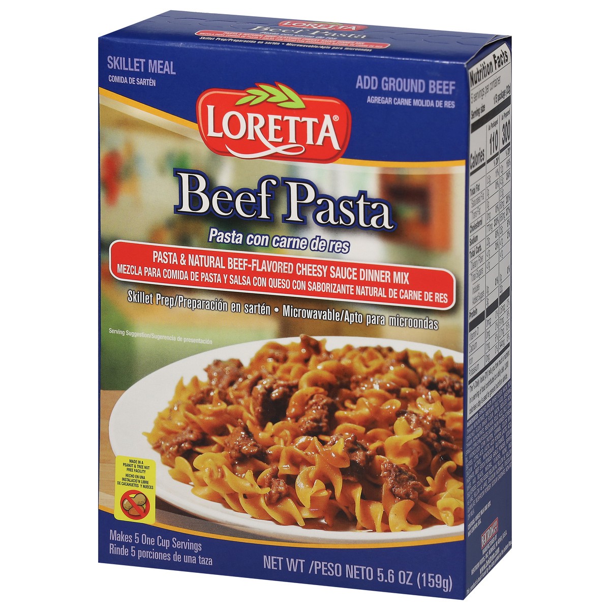 slide 2 of 9, Loretta Beef Pasta Skillet Meal 5.6 oz, 5.6 oz