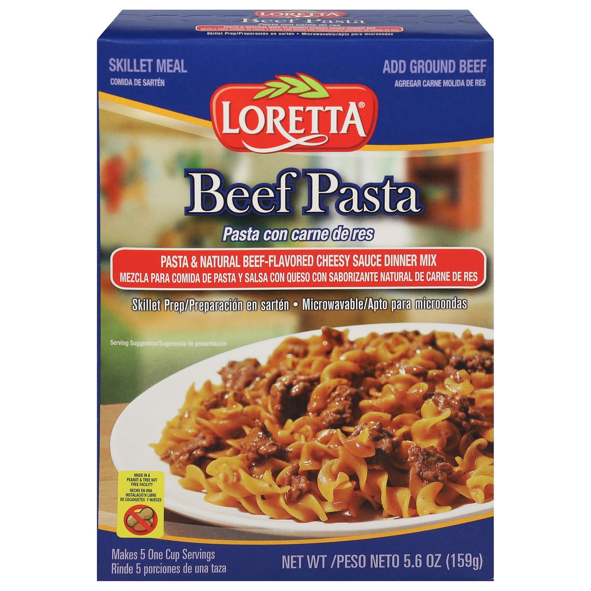 slide 1 of 9, Loretta Beef Pasta Skillet Meal 5.6 oz, 5.6 oz