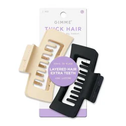 Gimme Beauty Hair Claw Clip with Extra Teeth - 2 ct