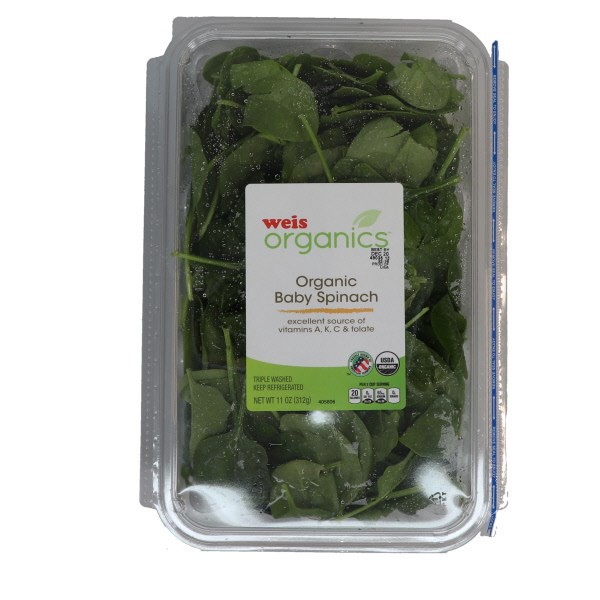 slide 1 of 1, Baby Spinach, 11 oz