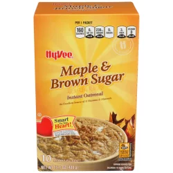 Hy-vee Maple & Brown Sugar Instant Oatmeal